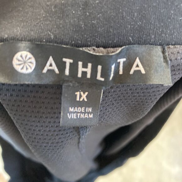 Athleta Skort Womens‎ 1X Black knit athletic mini Pockets Drawstrings - Picture 8 of 9